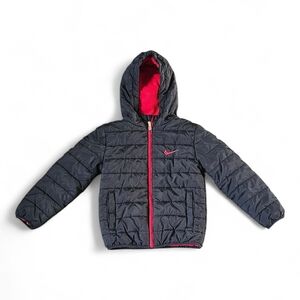 Nike Kids Black & Red Puffer Jacket Size 5/6Y